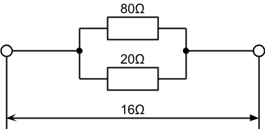 合成抵抗-並列接続-例題1-回路図